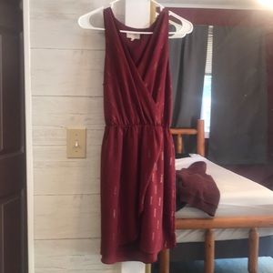 Burgundy dress